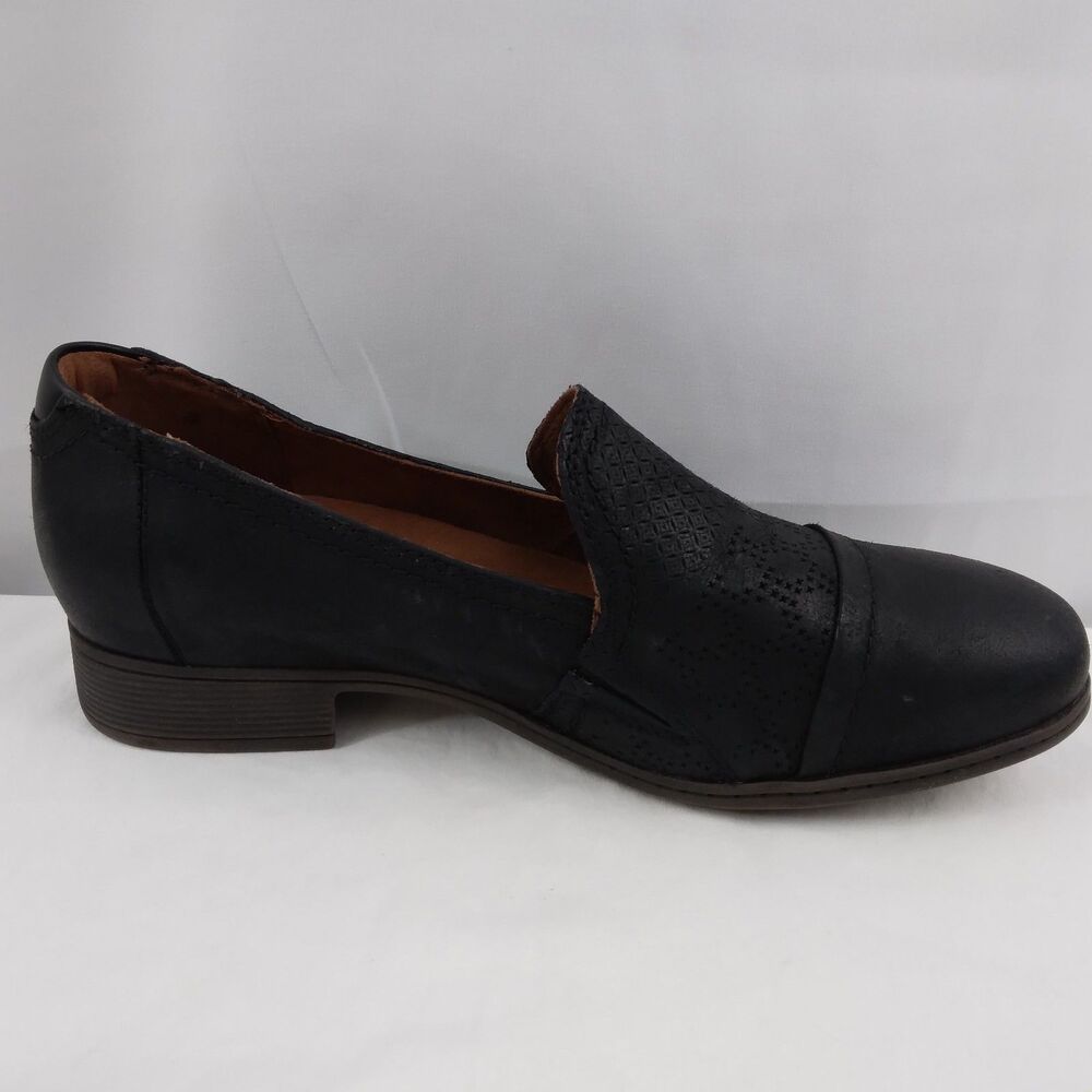 Rockport Cobb Hill Crosbie Slip On Loafer Black Leather Comfort Womens 7.5 - Picture 10 of 15